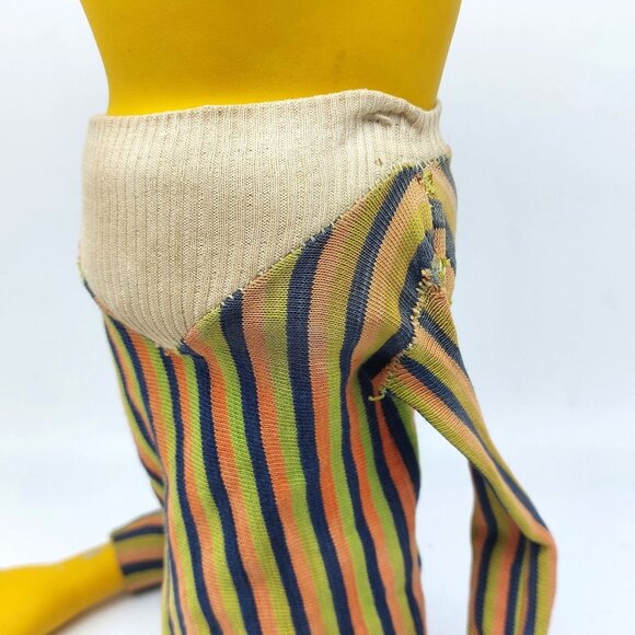 Vintage Muppets Bert Puppet Striped Shirt Rubber & Cloth Collectible Sesame Stre - Picture 9 of 16